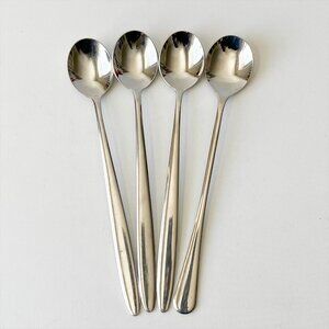 Set of 4 WMF Cromargan Latte Spoons Mismatched Stainless Steel Iced Tea Spoons